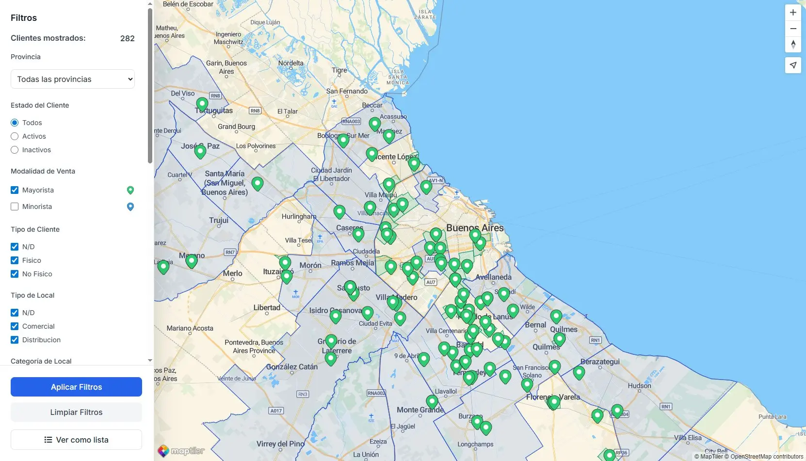 Mapa de Geolocalización